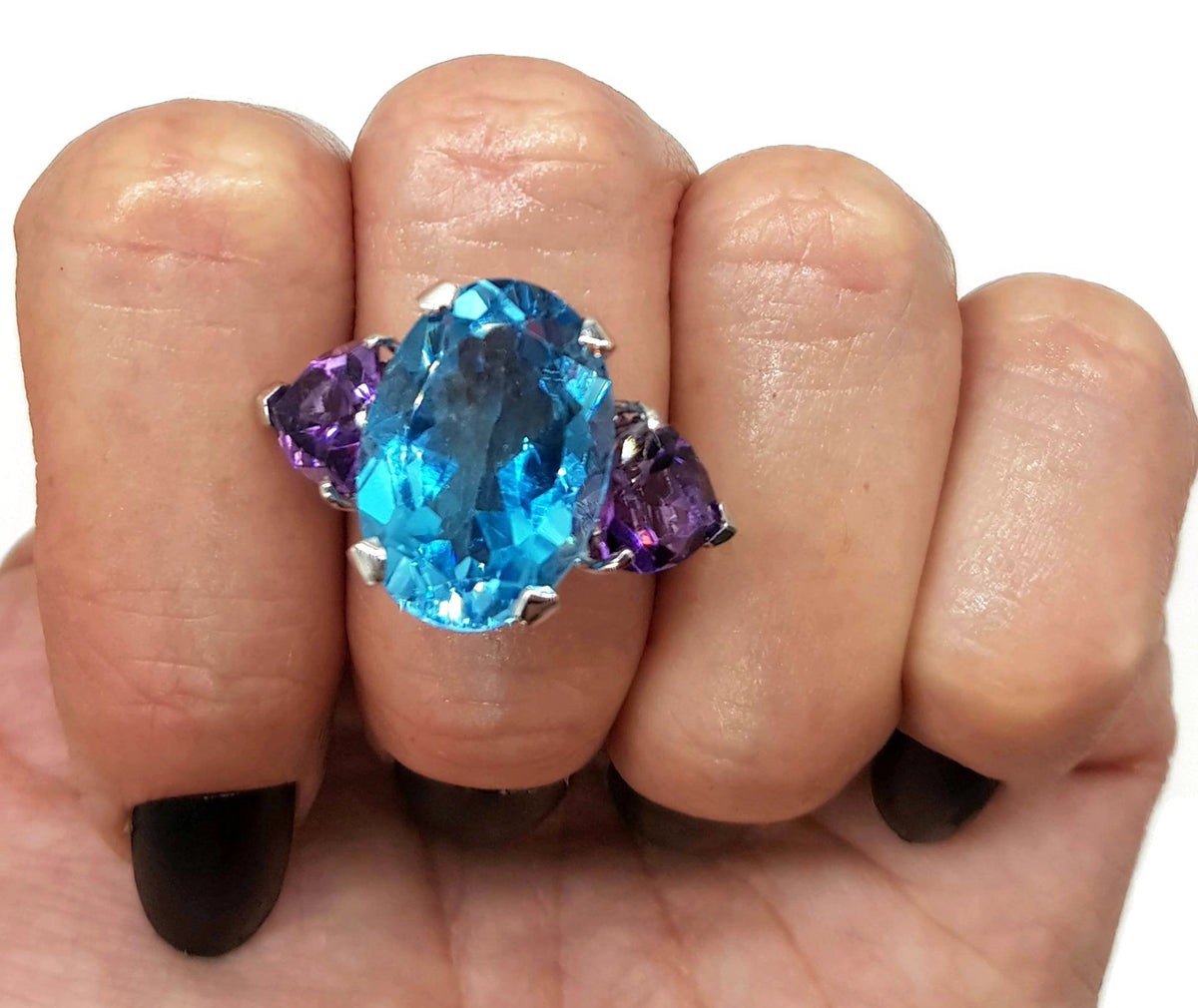 Blue deals quartz ring