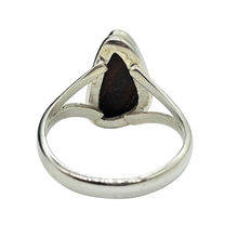 Load image into Gallery viewer, Doublet Opal Ring, Size S, October Birthstone, Australian Opal, Sterling Silver - GemzAustralia 