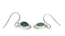 Load image into Gallery viewer, Emerald Earrings, May Birthstone, Stone of Inspiration, Strengthens Memory - GemzAustralia 