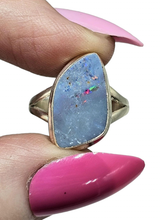Load image into Gallery viewer, Opulent Opal Ring, Size O, October Birthstone, Australian Opal, Good Luck Stone - GemzAustralia 