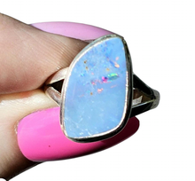 Load image into Gallery viewer, Opulent Opal Ring, Size O, October Birthstone, Australian Opal, Good Luck Stone - GemzAustralia 