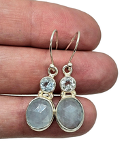 Load image into Gallery viewer, Aquamarine &amp; Blue Topaz Earrings, March and December Birthstones, Sterling Silver - GemzAustralia 
