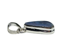 Load image into Gallery viewer, Blue Opal Pendant, Australian Gemstone, Sterling Silver, October Birthstone, Precious Gem - GemzAustralia 