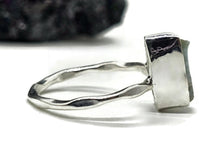 Load image into Gallery viewer, Raw Larimar Ring, Size S, Dolphin Stone, Sterling Silver, Stone of Atlantis - GemzAustralia 