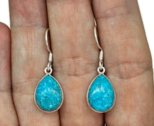 Load image into Gallery viewer, Arizona Turquoise Earrings, Sterling Silver, Pear Shaped, Protection Stone, Love Stone - GemzAustralia 