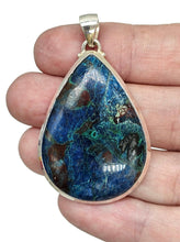 Load image into Gallery viewer, Statement Shattuckite Pendant, Sterling Silver, mix of Azurite, Chrysocolla &amp; Malachite