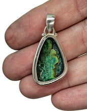 Load image into Gallery viewer, Stone of Heaven, Malachite Azurite Pendant, Sterling Silver, Green Blue Gemstone