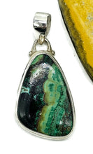 Load image into Gallery viewer, Stone of Heaven, Malachite Azurite Pendant, Sterling Silver, Green Blue Gemstone