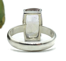 Load image into Gallery viewer, Rectangle Ametrine Ring, Size T, Sterling Silver, Combination of Amethyst &amp; Citrine