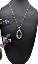 Load image into Gallery viewer, Green AMETHYST / Prasiolite Pendant, 44 carats, Oval Shaped, Sterling Silver