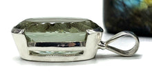 Load image into Gallery viewer, Green AMETHYST / Prasiolite Pendant, 44 carats, Oval Shaped, Sterling Silver