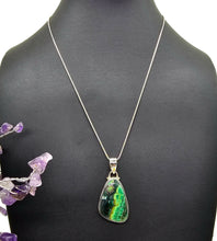 Load image into Gallery viewer, Stone of Heaven, Malachite Azurite Pendant, Sterling Silver, Green Blue Gemstone