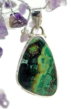 Load image into Gallery viewer, Stone of Heaven, Malachite Azurite Pendant, Sterling Silver, Green Blue Gemstone