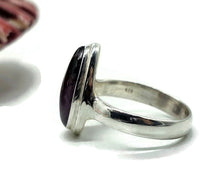 Load image into Gallery viewer, Super 7 ring, Cacoxenite Ring, Melody Stone Ring, Size P, Sterling Silver, Pear Shaped