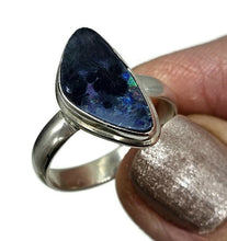 Load image into Gallery viewer, Stunning Australian Opal Ring, Size O, October Birthstone, Sterling Silver, Aura Gemstone