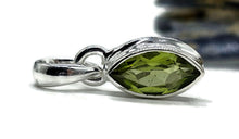 Load image into Gallery viewer, Marquise Peridot Pendant, August Birthstone, 2.7 carats, Sterling Silver, Protection Stone