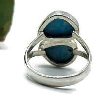 Load image into Gallery viewer, Sleeping Beauty Turquoise Ring, Size O, December Birthstone, Sterling Silver, Faceted