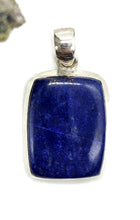 Load image into Gallery viewer, Lapis Lazuli Pendant, Rectangle Shape, Sterling Silver, Protection Stone, Bezel Set