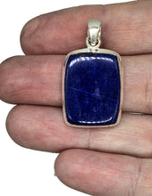 Load image into Gallery viewer, Lapis Lazuli Pendant, Rectangle Shape, Sterling Silver, Protection Stone, Bezel Set