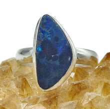 Load image into Gallery viewer, Stunning Australian Opal Ring, Size O, October Birthstone, Sterling Silver, Aura Gemstone