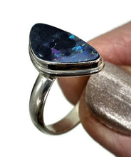 Load image into Gallery viewer, Stunning Australian Opal Ring, Size O, October Birthstone, Sterling Silver, Aura Gemstone