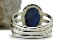 Load image into Gallery viewer, Kyanite Ring, Size 8, Sterling Silver, Oval Shape, Gemstone for negotiations