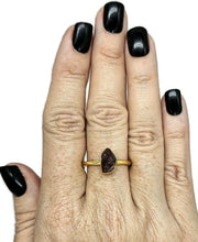 Load image into Gallery viewer, Rough Garnet Ring, Size 12, January Birthstone, Gold Plated Sterling Silver, Raw Gemstone