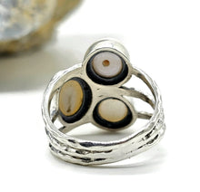 Load image into Gallery viewer, White Freshwater Pearl Ring, June Birthstone, Size N, Sterling Silver, Truth Stone