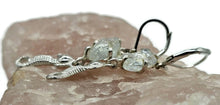 Load image into Gallery viewer, Seahorse Earrings with Rough Aquamarines, March Birthstone, Sterling Silver, Spirit Animal