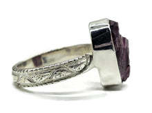 Load image into Gallery viewer, Raw Garnet Ring, Size O, Sterling Silver, Rough Gemstone, January Birthstone