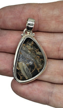 Load image into Gallery viewer, Australian Obsidian Pendant, Sterling Silver, Copper, Volcanic Gemstone, Truth stone