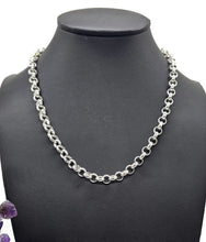 Load image into Gallery viewer, Chunky Belcher Link Chain, 45 cm, Rolo Chain, 925 Sterling Silver, Silver Necklace