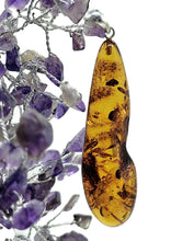 Load image into Gallery viewer, Cognac Amber Pendant, Sterling Silver, Millions of years old, Fossilized Tree Resin