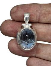 Load image into Gallery viewer, AAA+ Swiss Blue Topaz Pendant, 52 carats, Sterling Silver, Oval Faceted