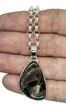 Load image into Gallery viewer, Australian Obsidian Pendant, Sterling Silver, Copper, Volcanic Gemstone, Truth stone