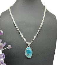 Load image into Gallery viewer, Stunning Shattuckite Pendant, Sterling Silver, Natural mix of Azurite, Chrysocolla