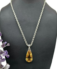 Load image into Gallery viewer, AAA Citrine Pendant, Sterling Silver, 34 carats, Pear Cut, November Birthstone