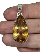 Load image into Gallery viewer, AAA Citrine Pendant, Sterling Silver, 34 carats, Pear Cut, November Birthstone