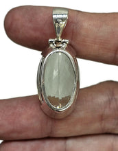 Load image into Gallery viewer, AAA Oval Green Amethyst Pendant, 30 carats, Sterling Silver, Faceted Prasiolite Gemstone