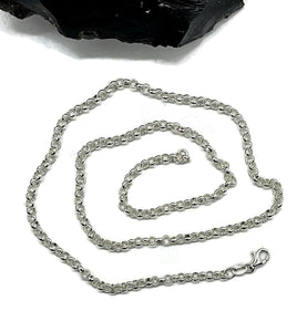 Belcher Link Chain, 50 cm, 925 Sterling Silver, Silver Necklace, Belcher Link Necklace