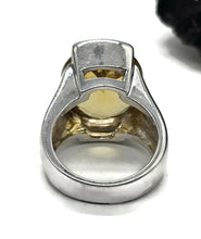 Load image into Gallery viewer, AAA Citrine Ring, Size N, 15 carats, Sterling Silver, Oval Faceted, Success Gemstone