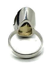 Load image into Gallery viewer, Citrine Ring, Size Q, 15 Carats, Pear Faceted, Sterling Silver, Abundance Gem, November