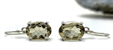 Load image into Gallery viewer, Citrine Earrings, Oval Shaped, Sterling Silver, 13 Carats, Money Stone, November Birthstone