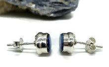 Load image into Gallery viewer, Australian Opal Studs, October Birthstone, Sterling Silver, Blue Green Opal Doublets