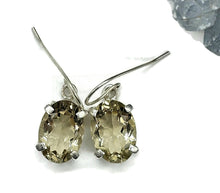 Load image into Gallery viewer, Citrine Earrings, Oval Shaped, Sterling Silver, 13 Carats, Money Stone, November Birthstone