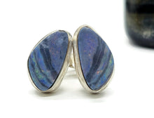 Load image into Gallery viewer, Australian Opal Studs, Sterling Silver, Blue &amp; Green Opal, Doublets, Lucky Gemstone