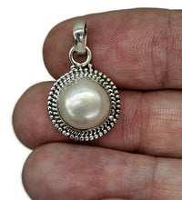 Load image into Gallery viewer, Freshwater Baroque Pearl Pendant, Sterling Silver, Irregular Pearl Pendant