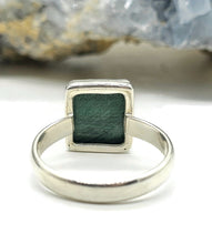 Load image into Gallery viewer, Malachite Ring, Size 11, Rectangle Shape, Sterling Silver, Rich Green Gemstone