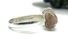 Load image into Gallery viewer, Rough Pink Morganite &amp; Ethiopian Opal Ring, Size S, Sterling Silver, October Birthstone