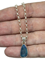 Load image into Gallery viewer, Australian Opal Pendant, October Birthstone, Sterling Silver, Blue Green Opal Doublets